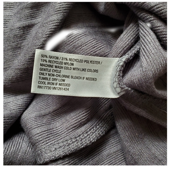 Wild Fable Rib Knit Midi Grey Dress NWT Various Sz - Picture 9 of 9